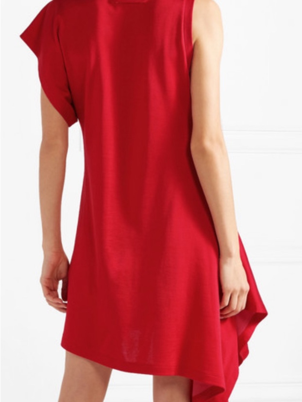 MM6 by Maison Martin Margiela red asymmetrical midi dress - Picture 4 of 9